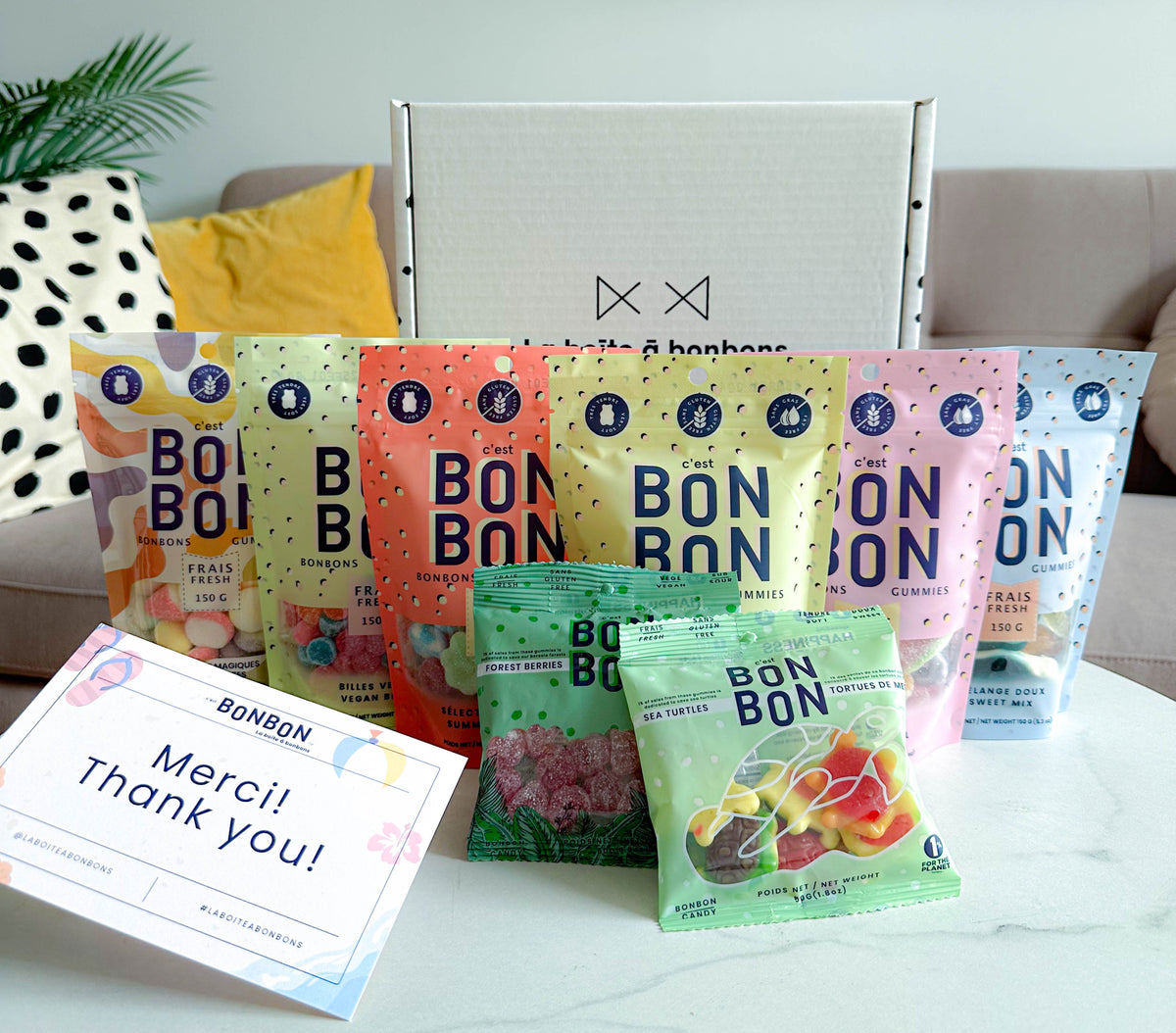 The SUMMER signature box c'est BONBON – La boîte à bonbons