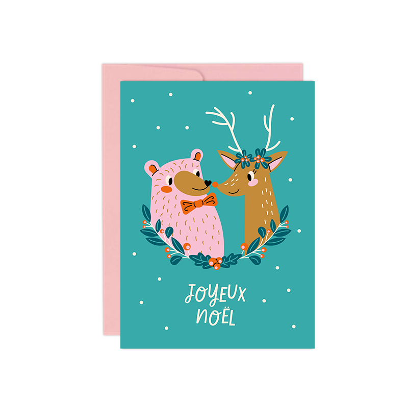 Carte - "Amour de Noël" par Club Pastel