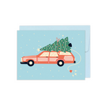 Card - "Tree on Car" - by Club Pastel