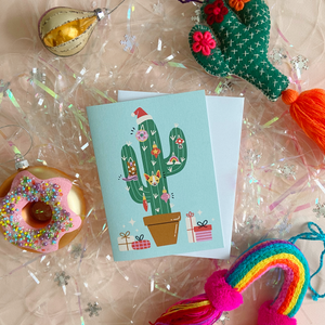 Card - "Christmas Cactus" - by Club Pastel