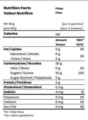 Bag of Fruity Fries - 250g