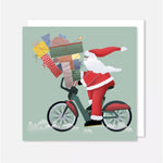Card - Santa Delivery on a Bike